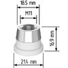 Керамический держатель сопла D21,4 (M11) для Raytools  арт.120515092A - st-e.info - Липецк