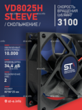 Вентилятор VD8025H sleeve (скольжение) 24V - st-e.info - Липецк