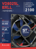 Вентилятор  VD8025L Ball (качения) 24V - st-e.info - Липецк