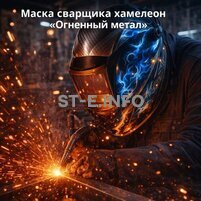 Маска сварщика хамелеон «Огненный метал» (YXE-718G PRO) - st-e.info - Липецк