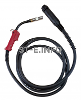 Сварочная горелка для полуавтомата QTB-500A длина кабеля 4 метра, евроадаптер - st-e.info - Липецк