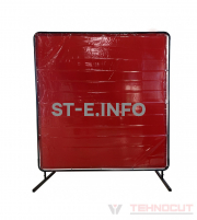 Экран защитный 1.74х1.74m, красный - st-e.info - Липецк
